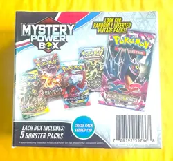 Pokemon Mystery Power Box Chase Pack Seeded 1:10 NEW SEALED (5 Booster Packs) - Image 2