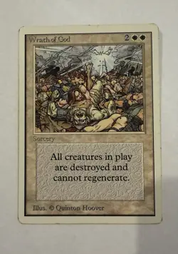 Magic the Gathering - Unlimited 1993 - Wrath of God - MP MTG - Image 1