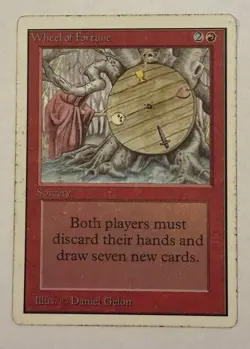Magic MTG Unlimited Wheel of Fortune MODERATELY PLAYED MP - Image 1