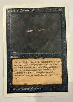 MTG Word of Command Unlimited Card Magic the Gathering LP - Image 1