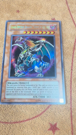 🔥 YUGIOH CHAOS EMPEROR DRAGON - ENVOY OF THE END IOC-000 SECRET ORIGINAL LP #1 - Image 2