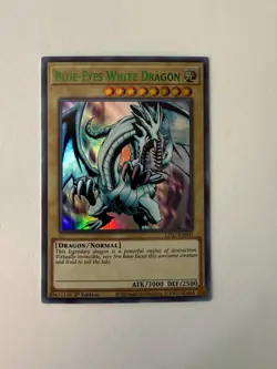 Yugioh - Blue-Eyes White Dragon - Ultra (Green) - 1st Edition - LDS2-EN001 - NM - Image 1