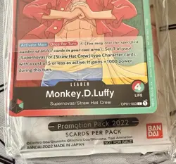 New Sealed Pre-Errata One Piece Monkey D. Luffy Demo Deck w Sealed Promo Pack - Image 2