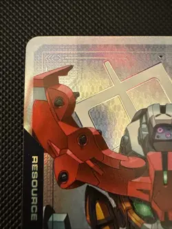 Gundam TCG Card Game Dual Impact Foil Resource GD02 C+ R-015 GQuuuuuuX Gundam - Image 2