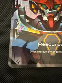 Gundam TCG Card Game Dual Impact Foil Resource GD02 C+ R-015 GQuuuuuuX Gundam - Image 5