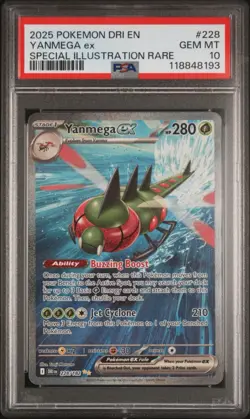 2025 Pokemon Destined Rivals En Yanmega Ex Special Illustration Rare #228 PSA 10 - Image 1