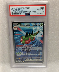 2025 POKEMON DRI EN-DESTINED RIVALS SPECIAL ILLUSTRATION RARE YANMEGA EX PSA 10 - Image 1