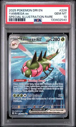 2025 Pokemon Destined Rivals En Yanmega Ex Special Illustration Rare #228 PSA 10 - Image 1