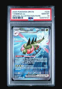 PSA 10 2025 POKEMON DRI EN DESTINED RIVALS SPECIAL ILLUSTRATION RARE YANMEGA EX - Image 1