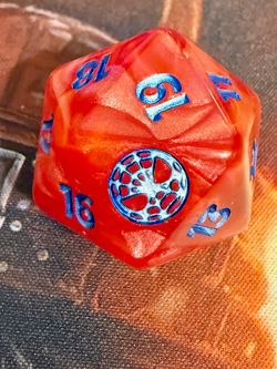 Oversized D20 Spindown Life Counter Marvel's Spider-Man MTG SPM Magic - Image 1