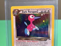 [MP+] 2002 Pokemon Neo Destiny Dark Porygon2 Unlimited #8/105 Holo **SWIRL** - Image 3