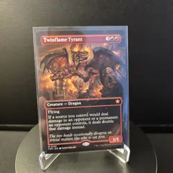 MTG Twinflame Tyrant 333 Borderless Regular Mythic Foundations FDN - Image 1