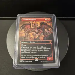 MTG Twinflame Tyrant 333 Borderless Regular Mythic Foundations FDN - Image 3