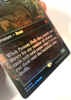MTG Protean Hulk ANIME BORDERLESS FOIL Ravnica Remastered 0435 NM - Image 2