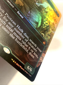 MTG Protean Hulk ANIME BORDERLESS FOIL Ravnica Remastered 0435 NM - Image 3