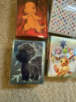 Pokemon TCG Card Sleeve Lot 9 NINE ETB 60 Sleeve Packs - Image 5
