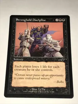 Magic the Gathering Stronghold Discipline Card - Image 1