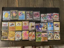 Pokemon Card Collection Lot! Amazing Rare, Gold,Full Art, Shiny, VMAX, + More! - Image 1