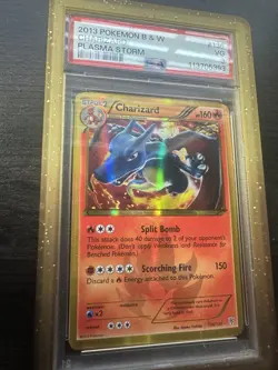 Pokemon Charizard Plasma Storm Holo Card 136/135 Secret Rare TCG PSA 3 - Image 3