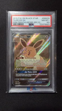 Pokemon Eevee GX Full Art Holo Black Star Promo Card SM233 - Image 1