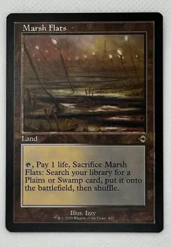 MTG Marsh Flats 437 Retro Frame Regular Rare Modern Horizons 2 NM Near Mint - Image 1