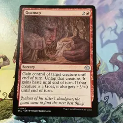 Goatnap Lorwyn Eclipsed Regular Uncommon Sorcery MTG NM - Image 1