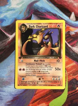 Pokemon Dark Charizard Non Holo 1st Edition 21/82 Team Rocket LP/NM Vintage WOTC - Image 1