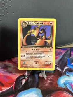 Pokemon Dark Charizard Non Holo 1st Edition 21/82 Team Rocket LP/NM Vintage WOTC - Image 3