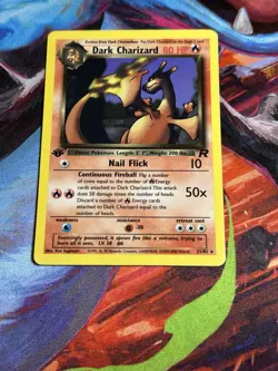 Pokemon Dark Charizard Non Holo 1st Edition 21/82 Team Rocket LP/NM Vintage WOTC - Image 5