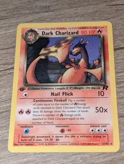 Pokemon Dark Charizard Non Holo 1st Edition 21/82 NM/LP - Image 1
