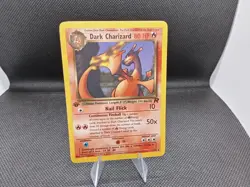 Pokemon TCG WOTC Team Rocket 1st Edition Dark Charizard 21/82 Non-Holo LP/NM - Image 1