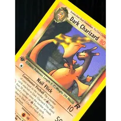 2000 Pokemon Rocket Dark Charizard 1st Edition Non-Holo 21/82 Rare LP/NM - Image 5