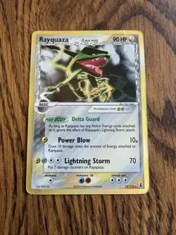 Pokemon Rayquaza Delta Species Holo 13/113 EX Delta Species HP TCG 2005 - Image 1