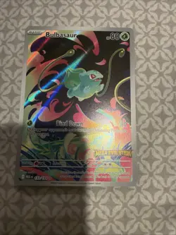 Pokemon Bulbasaur 133/132 Mega Evolution Stamped Illustration Rare - Image 1
