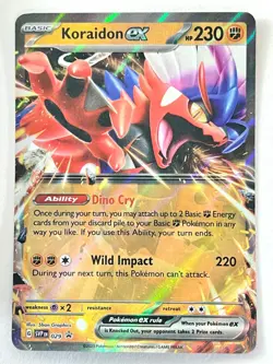Koraidon ex SVP 029 Black Star Promo Paldea Legends Tin - Pokemon - Near Mint NM - Image 1