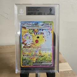 2024 POKEMON SURGING SPARKS 238/191 PIKACHU EX SPECIAL ILLUSTRATION RARE BGS 9 - Image 1