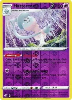 Pokemon - Rebel Clash - Hatterene - Rare Reverse Holo - 085/192 - NM/M - New - Image 1