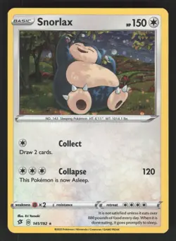 Snorlax 141/192 Cosmos Pokemon TCG Rebel Clash Promo NM - Image 1