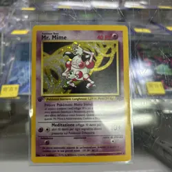 Pokemon Mr. Mime Holo **1st Edition** ITALIAN 6/64 Jungle MP - Image 1