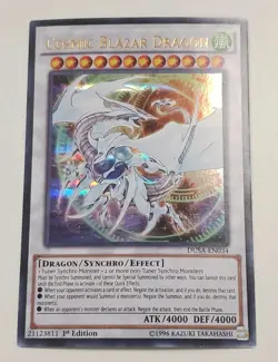 Yu-Gi-Oh! TCG 1x Cosmic Blazar Dragon | DUSA-EN034 Ultra Rare 1st Edition NM - Image 1