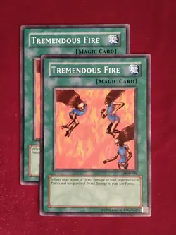 Tremendous Fire (x2) MRD-088 Unlimited Edition Yu-Gi-Oh! - Unplayed Mint+ - Image 1