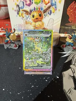 Pokemon TCG Prismatic Evolutions Leafeon EX 144/131 Special Illustration Rare - Image 1