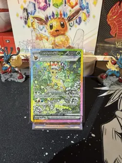 Pokemon TCG Prismatic Evolutions Leafeon EX 144/131 Special Illustration Rare - Image 2