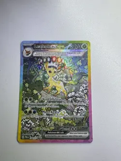 Pokemon TCG Prismatic Evolutions Leafeon EX 144/131 Special Illustration Rare - Image 1