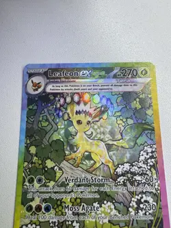 Pokemon TCG Prismatic Evolutions Leafeon EX 144/131 Special Illustration Rare - Image 3