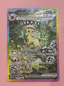 Pokemon TCG Prismatic Evolutions Leafeon EX 144/131 Special Illustration Rare - Image 1