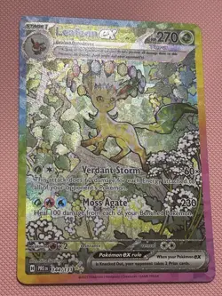 Pokemon TCG Prismatic Evolutions Leafeon EX 144/131 Special Illustration Rare - Image 2