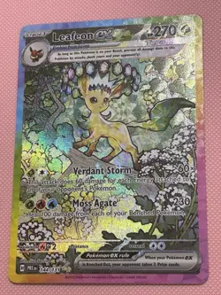 Pokemon TCG Prismatic Evolutions Leafeon EX 144/131 Special Illustration Rare - Image 3
