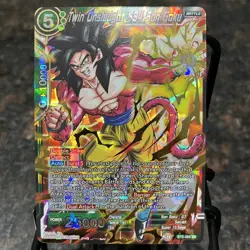 Twin Onslaught SS4 Son Goku BT5-055 SR Foil Dragon Ball Super Card Game | NM - Image 1