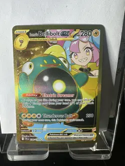 Pokemon TCG Ionos Bellibolt ex 188/159 Journey Together Gold Hyper Rare Card NM - Image 1